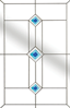 Trio Square Blue