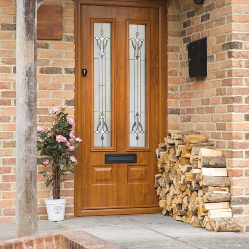 woodgrain composite door